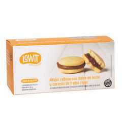 Alfajor de Dulce de Leche con Relleno de Frutos Rojos (5u) x 150g - Lovvit