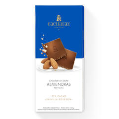 Chocolate 37% Cacao con Leche y Almendras x 100g - Cachafaz